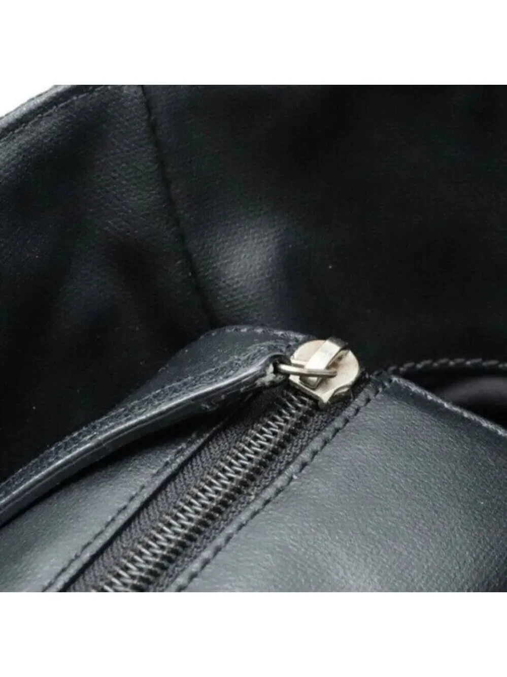 Authentic Chanel Black Quilted Leather Tote CC Charm Luxury Shoulder Bag